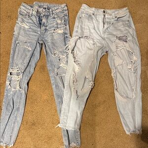 Distressed Light Blue Women's Jeans